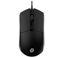 Мышь Оклик 207M черный оптическая (2400dpi) USB (4but)