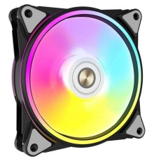 Вентилятор в корпус ALSEYE HALO PRO B-R (rubber screw) FAN 120mm, hydraulic, 800~2100rpm, max 51.87CFM, max 26dBA, ARGB. PWM, Black, RTL