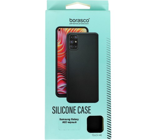 Чехол (клип-кейс) BoraSCO для Samsung Galaxy A02 черный (39906) Чехол (клип-кейс) BoraSCO для Samsung Galaxy A02 черный (39906)