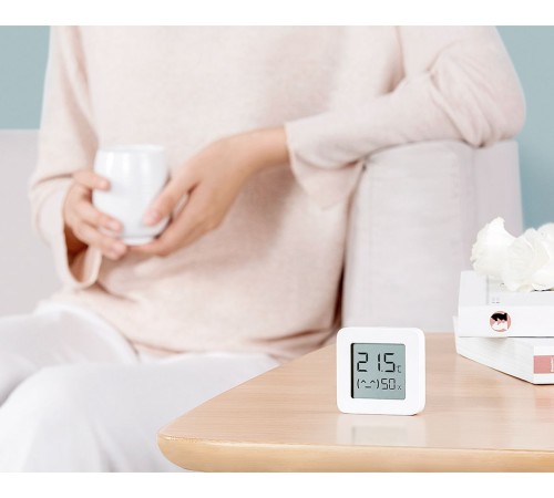 Датчик температуры и влажности Xiaomi Mi Temperature and Humidity Monitor 2 (NUN4126GL) белый