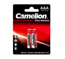 Батарея Camelion Plus Alkaline LR03-BP2 AAA 1250mAh (2шт) блистер