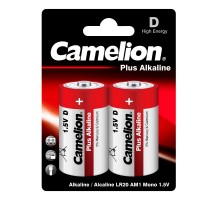 Батарея Camelion Plus Alkaline LR20-BP2 D 20000mAh (2шт) блистер