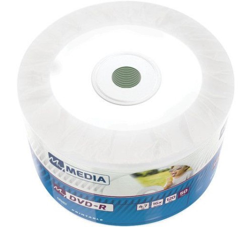 Диск DVD-R MyMedia 4.7Gb 16x Slim case (50шт) Color Printable (69202)