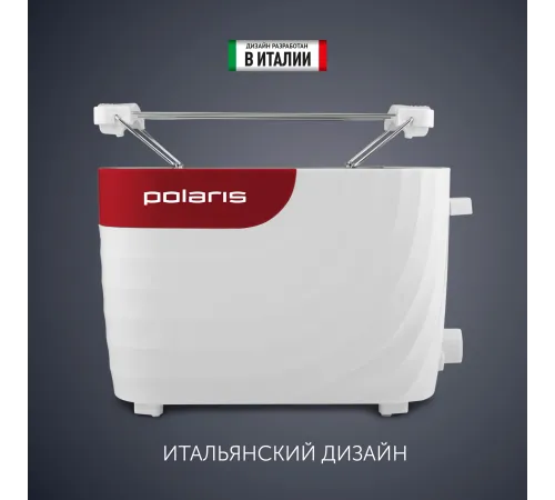 Тостер Polaris PET 0720 700Вт белый/красный Тостер Polaris PET 0720 700Вт белый/красный