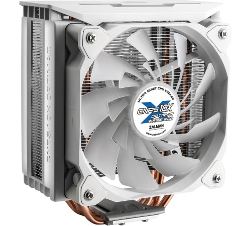 Устройство охлаждения(кулер) Zalman CNPS10X Optima II White RGB Soc-AM4/AM3+/1150/1151/1200/2011/2066 4-pin 17-27dB Al+Cu 180W 740gr LED Ret Устройство охлаждения(кулер) Zalman CNPS10X Optima II White RGB Soc-AM4/AM3+/1150/1151/1200/2011/2066 4-pin 17-27dB Al+Cu 180W 740gr LED Ret