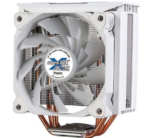 Устройство охлаждения(кулер) Zalman CNPS10X Optima II White RGB Soc-AM4/AM3+/1150/1151/1200/2011/2066 4-pin 17-27dB Al+Cu 180W 740gr LED Ret Устройство охлаждения(кулер) Zalman CNPS10X Optima II White RGB Soc-AM4/AM3+/1150/1151/1200/2011/2066 4-pin 17-27dB Al+Cu 180W 740gr LED Ret