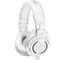 Наушники мониторные Audio-Technica ATH-M50X 1.2м белый проводные оголовье (15117335)