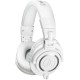 Наушники мониторные Audio-Technica ATH-M50X 1.2м белый проводные оголовье (15117335)