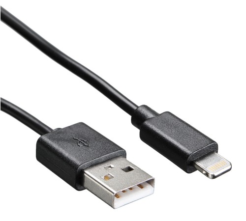 Кабель Buro USB-IP-1.2B2A USB (m)-Lightning (m) 1.2м черный Кабель Buro USB-IP-1.2B2A USB (m)-Lightning (m) 1.2м черный
