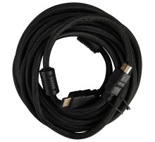Кабель аудио-видео Buro HDMI (m)/HDMI (m) 5м. феррит.кольца Позолоченные контакты черный (HDMI-V1.4-5MC)