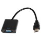 Переходник Buro HDMI-M-VGA-F HDMI (m) VGA (f) 0.1м