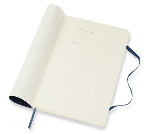 Еженедельник Moleskine ACADEMIC SOFT WKNT Large 130х210мм датир.18мес 208стр. мягкая обложка синий