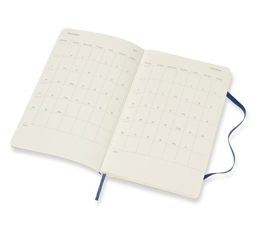 Еженедельник Moleskine ACADEMIC SOFT WKNT Large 130х210мм датир.18мес 208стр. мягкая обложка синий