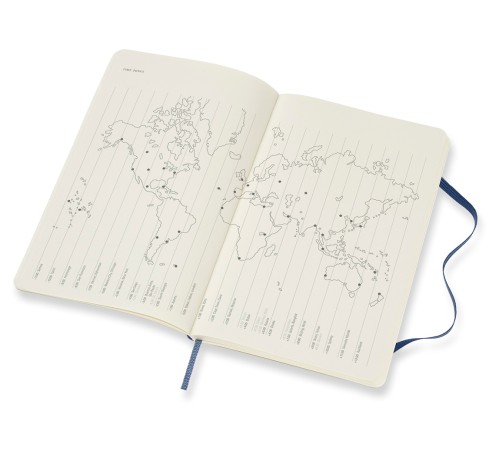 Еженедельник Moleskine ACADEMIC SOFT WKNT Large 130х210мм датир.18мес 208стр. мягкая обложка синий