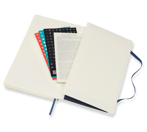 Еженедельник Moleskine ACADEMIC SOFT WKNT Large 130х210мм датир.18мес 208стр. мягкая обложка синий