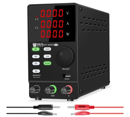 Лабораторный источник питания BST-605D 60В, 5А, цифровой дисплей, 1 канал