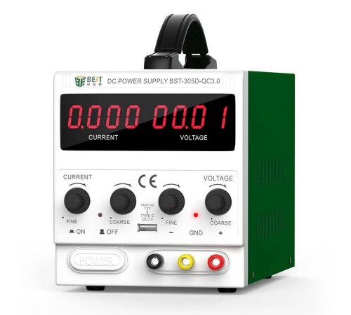 Лабораторный источник питания BST-305D 30В, 5А, цифровой дисплей, 1 канал, пост. ток