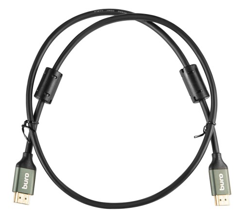 Кабель аудио-видео Buro HDMI (m)/HDMI (m) 1м. феррит.кольца Позолоченные контакты черный (BHP-HDMI-2.1-1G) Кабель аудио-видео Buro HDMI (m)/HDMI (m) 1м. феррит.кольца Позолоченные контакты черный (BHP-HDMI-2.1-1G)