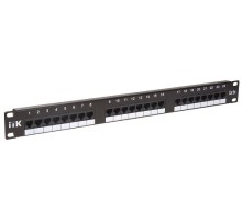 Патч-панель ITK PP24-1UC5EU-D05 19" 1U 24xRJ45 кат.5e UTP