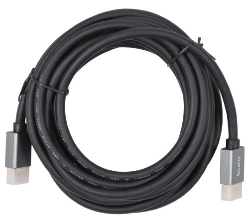 Кабель аудио-видео Buro DisplayPort (m)/DisplayPort (m) 5м. Позолоченные контакты черный (BHP-DPP-1.4-5G) Кабель аудио-видео Buro DisplayPort (m)/DisplayPort (m) 5м. Позолоченные контакты черный (BHP-DPP-1.4-5G)