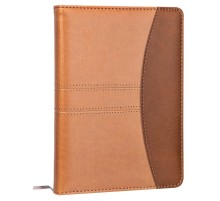 Блокнот Deli 7922 180х130мм искусст. кожа 160л светло-коричневый/коричневый