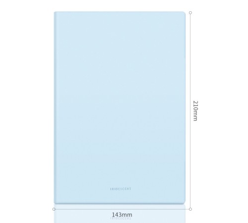 Блокнот Deli 22283LT-BLUE 210х143мм искусст. кожа 96л голубой