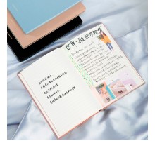 Блокнот Deli 22290PINK 210х143мм искусст. кожа 112л розовый