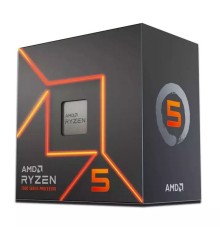 Центральный Процессор AMD RYZEN 5 7600 BOX (Raphael, 5nm, C6/T12, Base 3,8GHz, Turbo 5,1GHz, RDNA 2 Graphics, L3 32Mb, TDP 65W, SAM5)