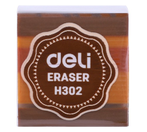 Ластик Deli EH302 прямоугольный 35x35x35мм ассорти индивидуальная картонная упаковка