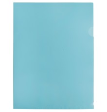 Папка-уголок Бюрократ Pastel -EPAST/BLUE A4 пластик 0.18мм голубой
