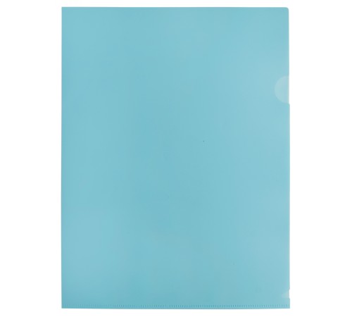 Папка-уголок Бюрократ Pastel -EPAST/BLUE A4 пластик 0.18мм голубой