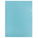 Папка-уголок Бюрократ Pastel -EPAST/BLUE A4 пластик 0.18мм голубой