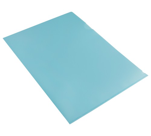 Папка-уголок Бюрократ Pastel -EPAST/BLUE A4 пластик 0.18мм голубой