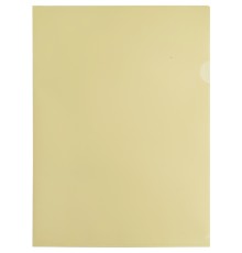 Папка-уголок Бюрократ Pastel -EPAST/YEL A4 пластик 0.18мм желтый