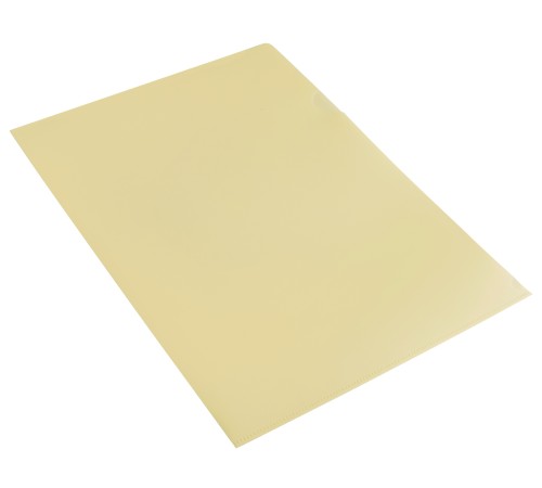 Папка-уголок Бюрократ Pastel -EPAST/YEL A4 пластик 0.18мм желтый