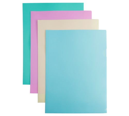 Папка-уголок Бюрократ Pastel -EPAST/GRN A4 пластик 0.18мм мятный