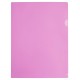 Папка-уголок Бюрократ Pastel -EPAST/PINK A4 пластик 0.18мм розовый