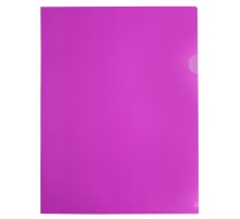 Папка-уголок Бюрократ Double Neon DNECPINK A4 пластик 0.18мм розовый