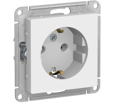 Розетка силовая Schneider Electric AtlasDesign (ATN000143) скрыт. зазем. IP20 белый