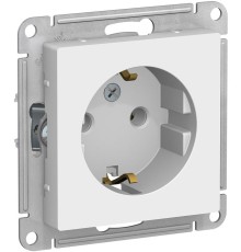 Розетка силовая Schneider Electric AtlasDesign (ATN000143) скрыт. зазем. IP20 белый