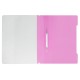 Папка-скоросшиватель Бюрократ Pastel -PSLPAST/PINK A4 прозрач.верх.лист пластик розовый 0.14/0.18