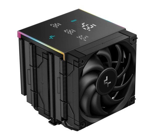 Устройство охлаждения(кулер) Deepcool AK620 Digital Pro ARGB Soc-AM5/AM4/1151/1200/2066/1700 черный 4-pin 25dB Al+Cu LCD 260W 1491gr Ret (R-AK620-BKAPMN-G)