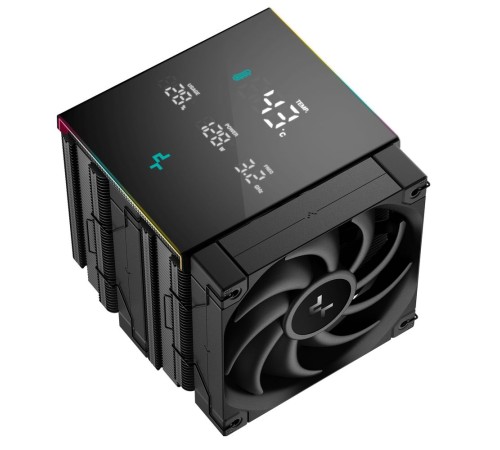 Устройство охлаждения(кулер) Deepcool AK620 Digital Pro ARGB Soc-AM5/AM4/1151/1200/2066/1700 черный 4-pin 25dB Al+Cu LCD 260W 1491gr Ret (R-AK620-BKAPMN-G)