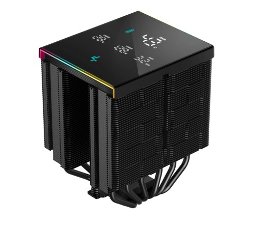 Устройство охлаждения(кулер) Deepcool AK620 Digital Pro ARGB Soc-AM5/AM4/1151/1200/2066/1700 черный 4-pin 25dB Al+Cu LCD 260W 1491gr Ret (R-AK620-BKAPMN-G)
