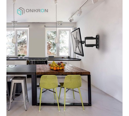 Кронштейн для телевизора Onkron NP40 черный 32"-65" макс.35кг настенный поворот и наклон