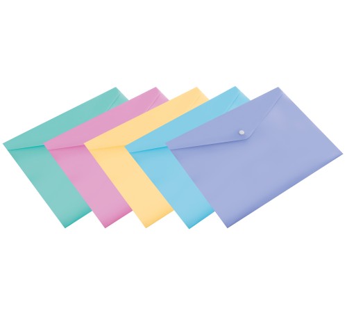 Конверт на кнопке Бюрократ Pastel -PKPAST/YEL A4 пластик 0.18мм желтый Конверт на кнопке Бюрократ Pastel -PKPAST/YEL A4 пластик 0.18мм желтый