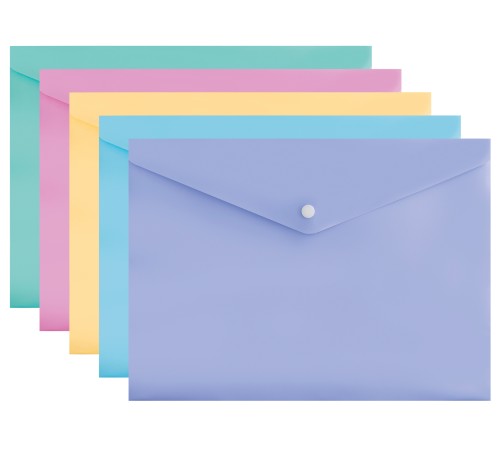 Конверт на кнопке Бюрократ Pastel -PKPAST/PINK A4 пластик 0.18мм розовый Конверт на кнопке Бюрократ Pastel -PKPAST/PINK A4 пластик 0.18мм розовый