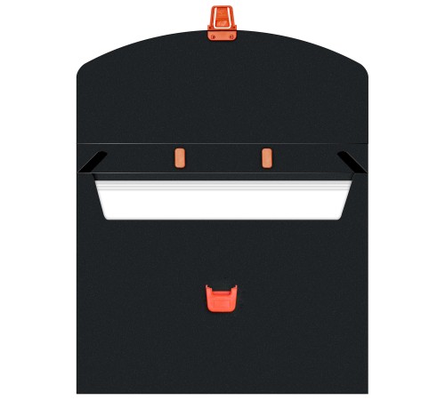 Портфель Бюрократ Black Opal BLPP01OR 1 отдел. A4 пластик 0.7мм черный/оранжевый Портфель Бюрократ Black Opal BLPP01OR 1 отдел. A4 пластик 0.7мм черный/оранжевый