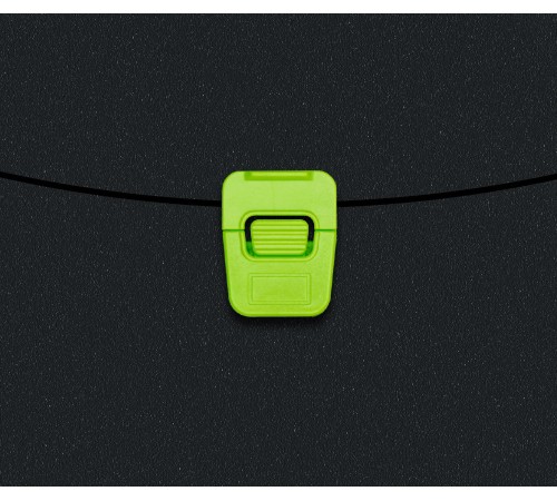 Портфель Бюрократ Black Opal BLPP01LETT 1 отдел. A4 пластик 0.7мм черный/салатовый