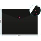 Конверт на кнопке Бюрократ Black Opal BLPK803A4/1 A4 пластик 0.18мм черный (упак.:4шт)